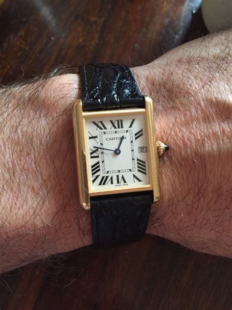 cartier tank men's vintage